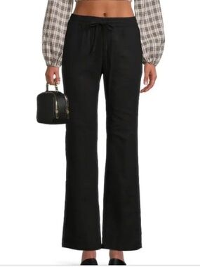 Love tree linen drawstring pants
